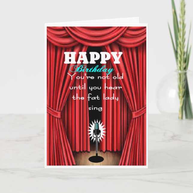 Carte Pas vieux jusqu'à ce que vous entendiez la grosse  (Devant)