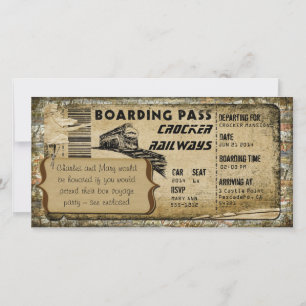 Carte Passe vintage d'embarquement