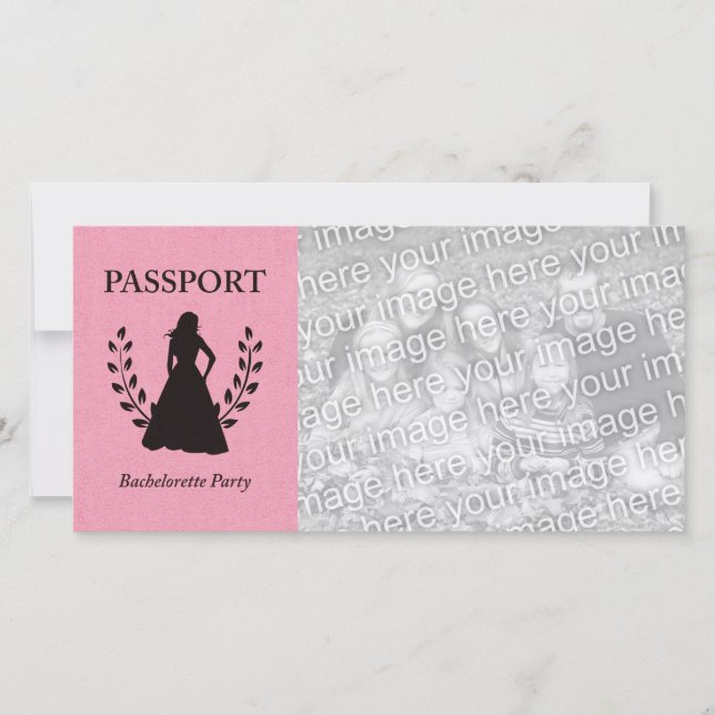 Carte passeport de la partie bachelorette (Devant)