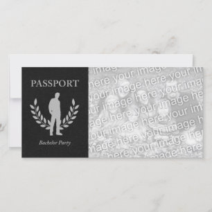 Carte passeport pour l'enterrement de vie de garçon