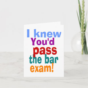 Carte passer l'examen à la barre