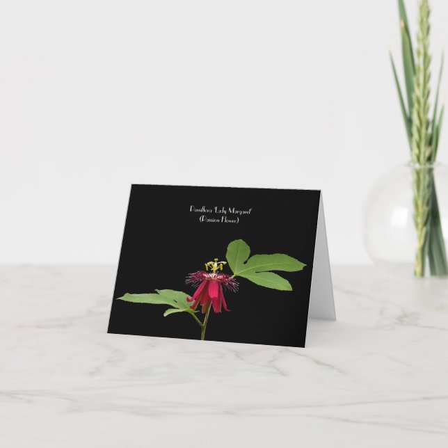 Carte Passion Rouge Exotique-Fleur Accueil Collectif (Devant)
