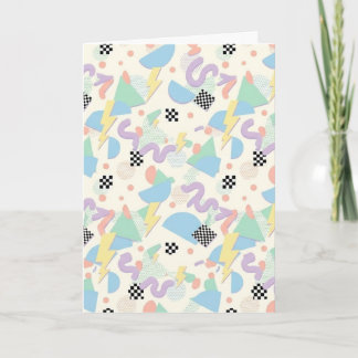 Carte Pastel Abstract Shapes Pattern Design
