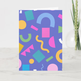 Carte Pastel Abstract Shapes Pattern Design