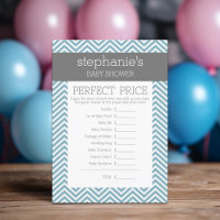 Pastel Blue Baby shower Jeu - Prix Parfait