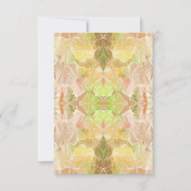 Carte Pastel Citrus Aquarelle Designer Imprimer Motif (Devant)
