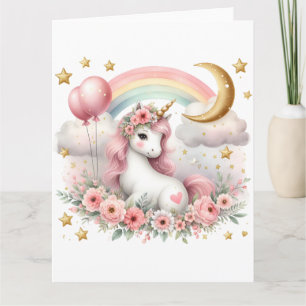 Carte Pastel Unicorn