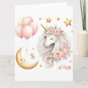 Carte Pastel Unicorn
