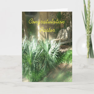 Carte pasteur de félicitations