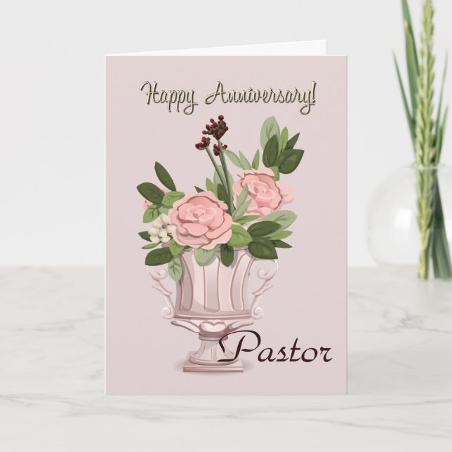 Carte Pasteur heureux d'anniversaire (Devant)