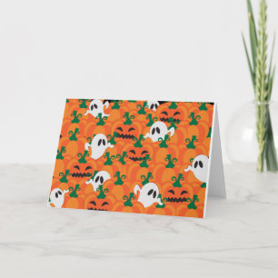 Carte Patch Citrouille Haunted Halloween Ghosts