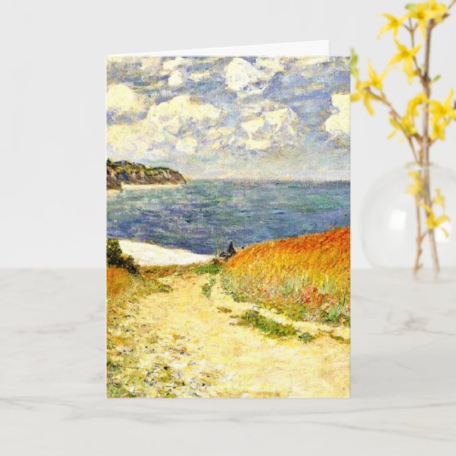 Carte Path through the Corn at Pourville, (Fleur jaune)
