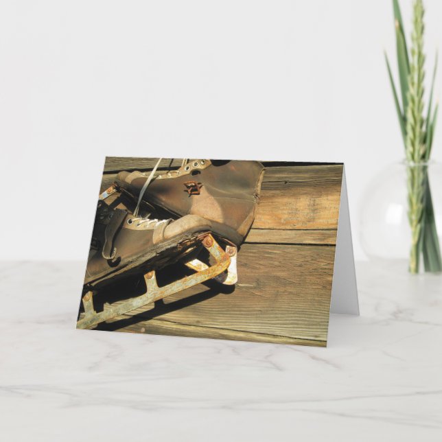 Carte Patinage vintage (Devant)