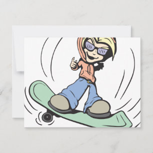 Carte Patineur ! Personnalisable !