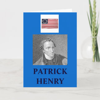CARTE PATRICK HENRY QUOTE