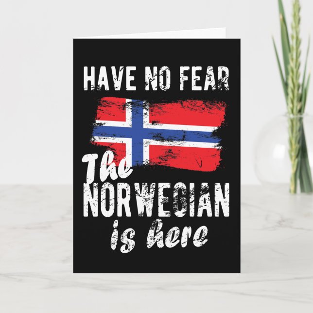 Carte Patrimoine norvégien Norvège Racines drapeau norvé (Devant)