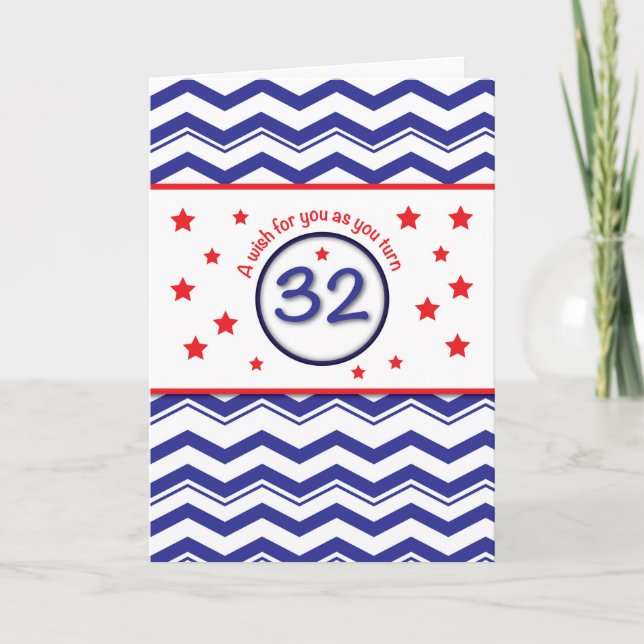 Carte Patriotique 32e anniversaire (Devant)