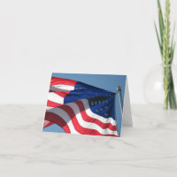 Carte Patriotique American Flag
