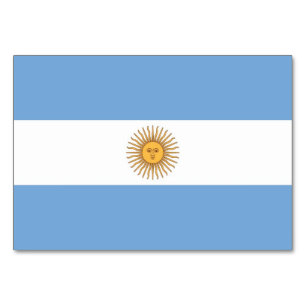 Carte patriotique avec Drapeau d'Argentine