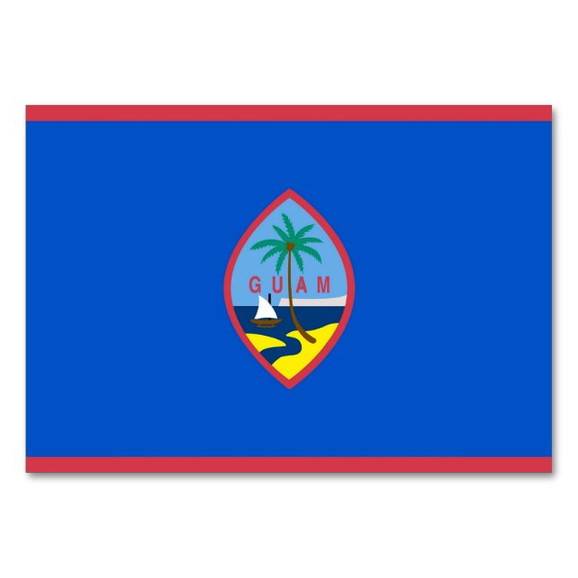 Carte patriotique avec Drapeau de Guam (Devant)