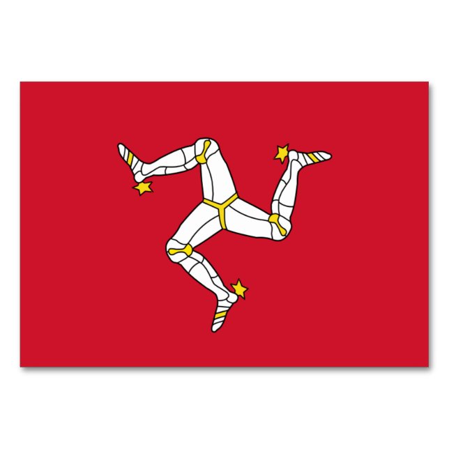 Carte patriotique avec Drapeau de l'île de Man, Ro (Dos)