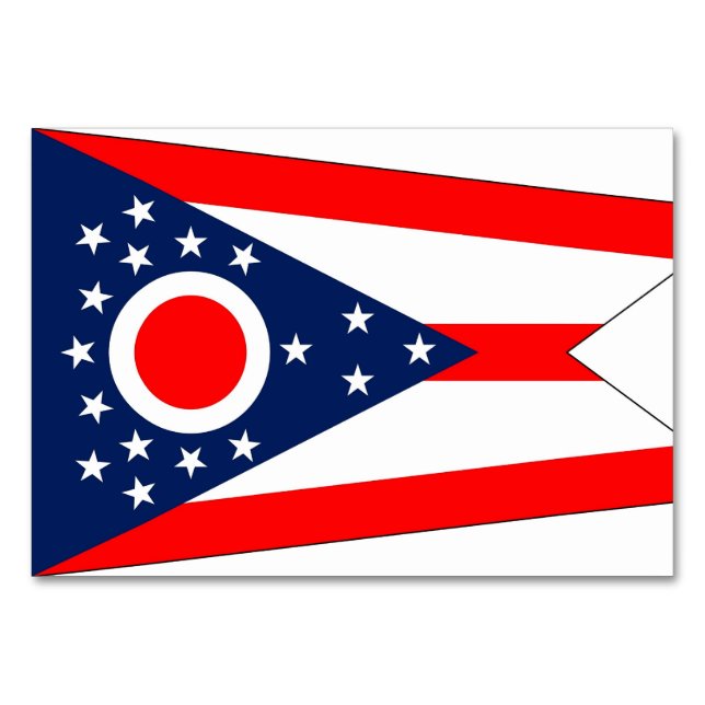 Carte patriotique avec Drapeau de l'Ohio (Dos)