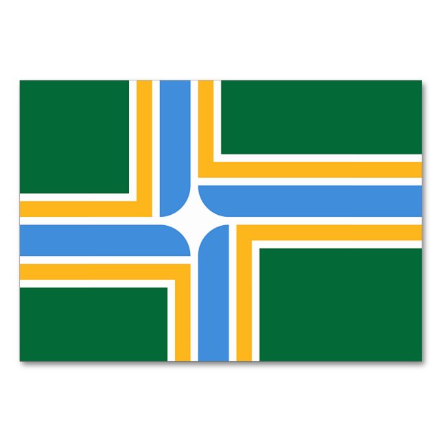 Carte Patriotique avec Drapeau de Portland (Devant)