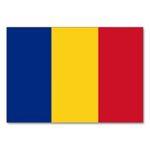 Carte patriotique avec Drapeau de Roumanie