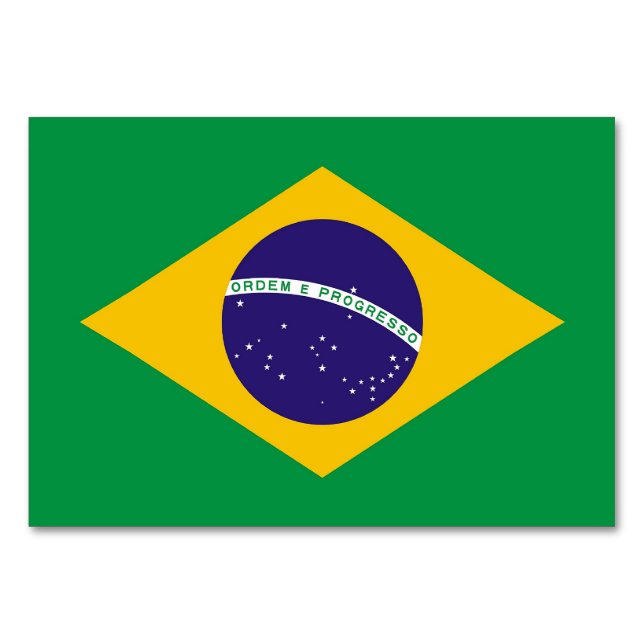 Carte patriotique avec Drapeau du Brésil (Dos)