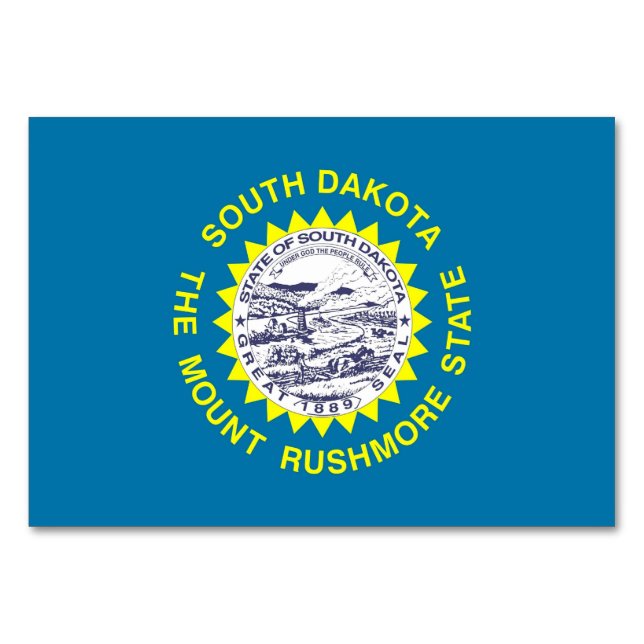 Carte patriotique avec Drapeau du Dakota du Sud (Dos)