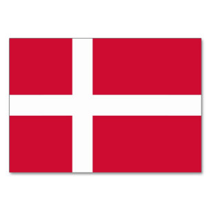 Carte patriotique avec Drapeau du Danemark