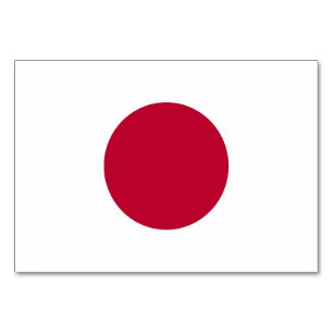 Carte patriotique avec Drapeau du Japon