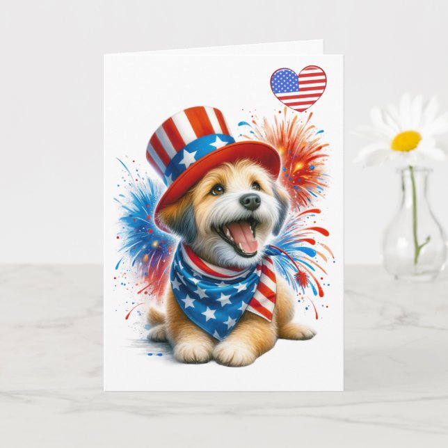 Carte Patriotique Canine (Petite plante)
