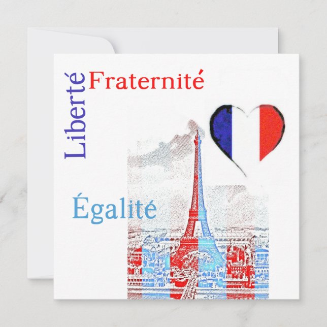 Carte patriotique français (Devant)