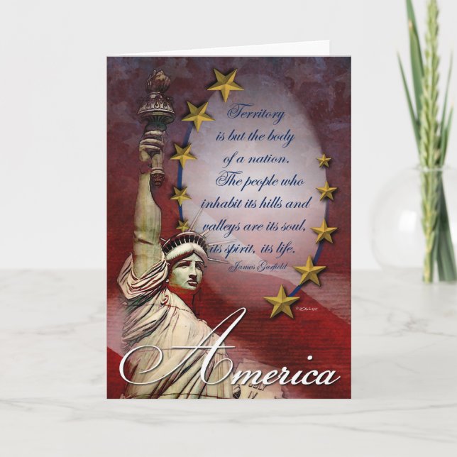 Carte Patriotique Liberty America (Devant)