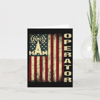 Carte Patriotique Usa Drapeau Jambon Radio Amateur Radio