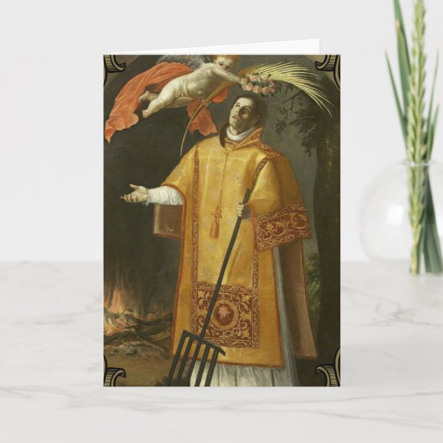 Carte Patron religieux des cuisiniers du Saint-Laurent (Devant)