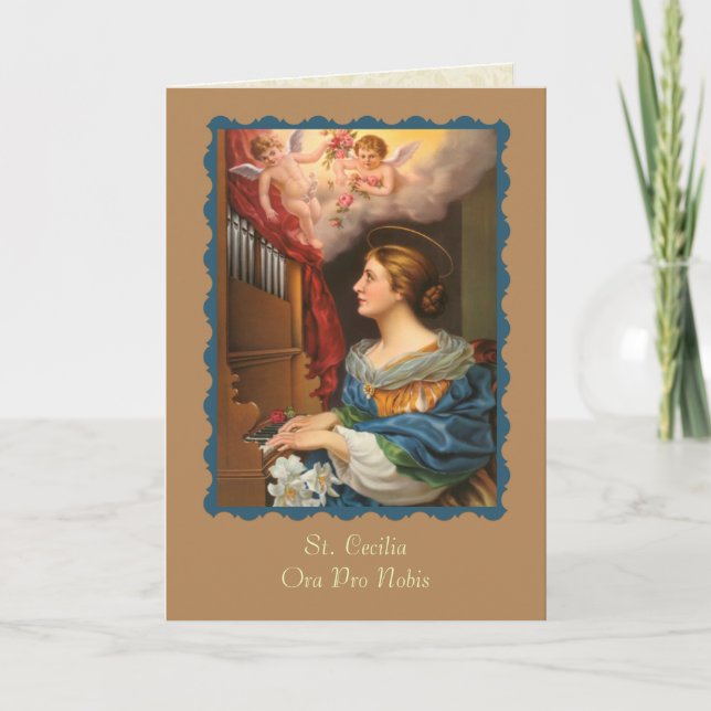 Carte Patroness de St. Cecilia (Devant)