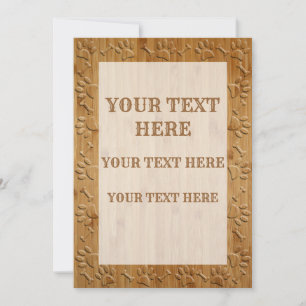 Carte Patrouilles Et Os De Chien En Bois Faux
