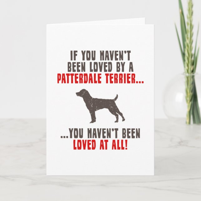 Carte Patterdale Terrier (Devant)