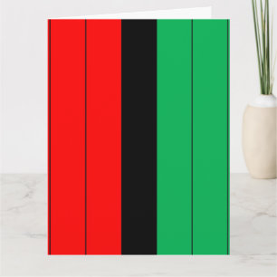 Carte Patterns de Kwanzaa Colors
