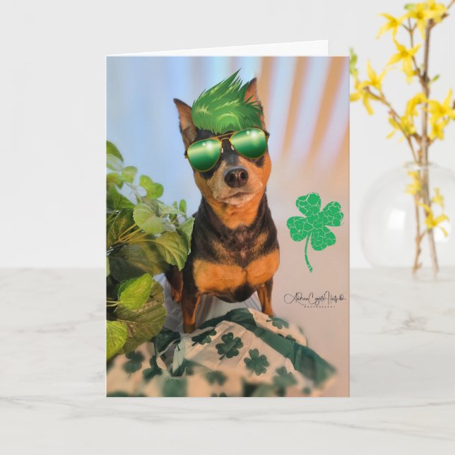 Carte Patty MinPin (Fleur jaune)