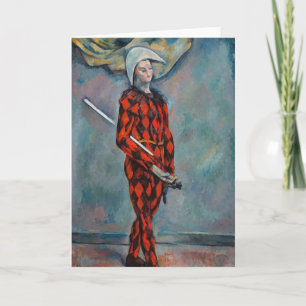 Carte Paul Cezanne - Arlequin