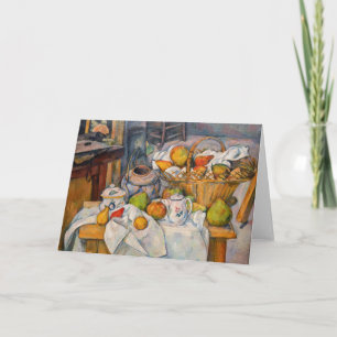 Carte Paul Cezanne - La vie morte avec panier