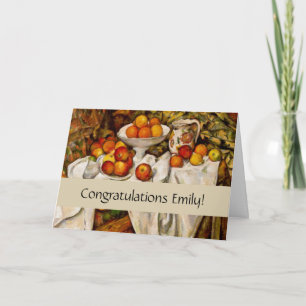 Carte Paul Cezanne Pomples Oranges Impressionnisme