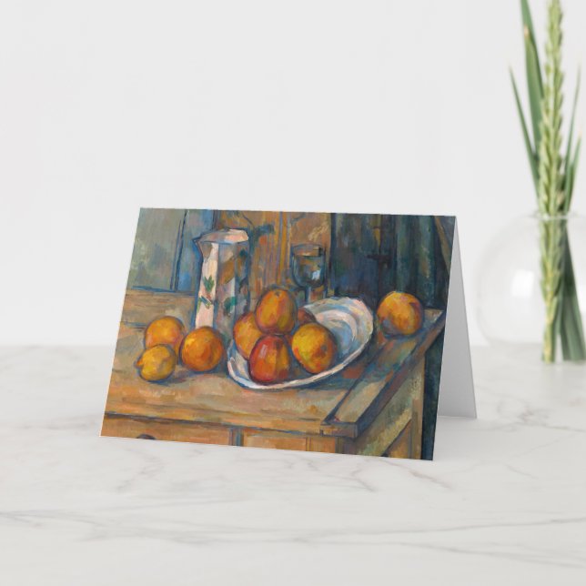 Carte Paul Cezanne - Vie morte avec Jug de Lait et Fruit (Devant)