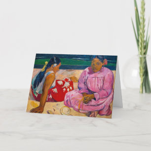 Carte Paul Gauguin - Femmes tahitiennes sur la plage