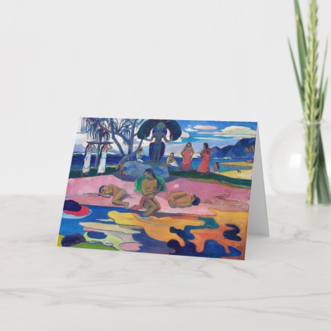 Carte Paul Gauguin - Jour du Dieu / Mahana no atua (Devant)