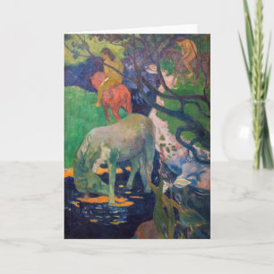 Carte Paul Gauguin - Le Cheval blanc