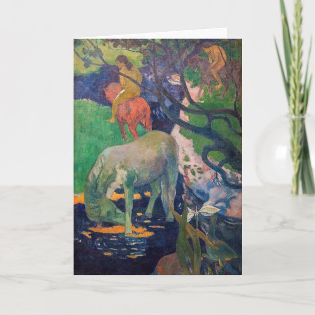 Carte Paul Gauguin - Le Cheval Blanc (Devant)